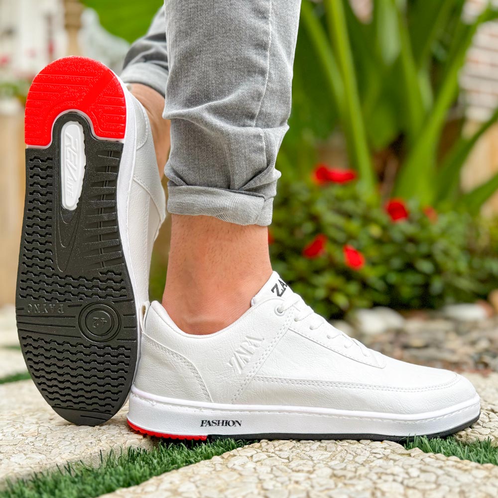 کتانی مردانه زارا سفید کد 23149