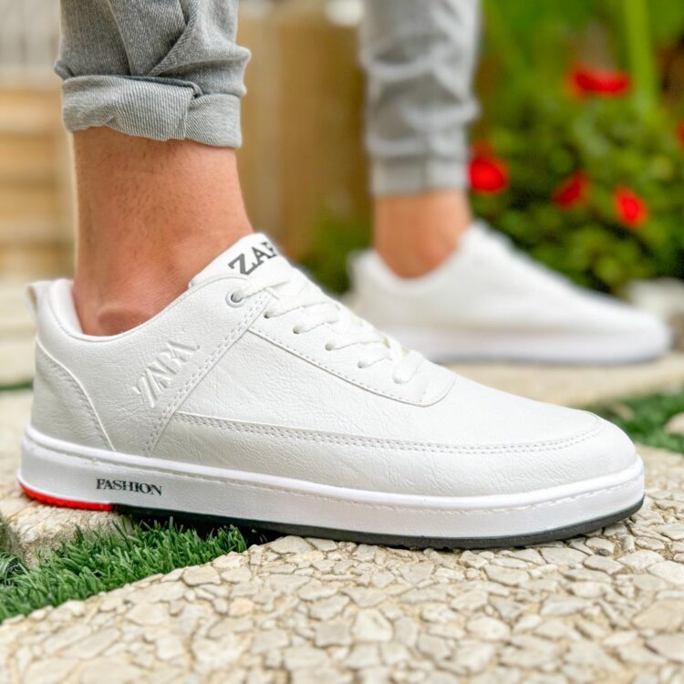 کتانی مردانه زارا سفید کد 23149