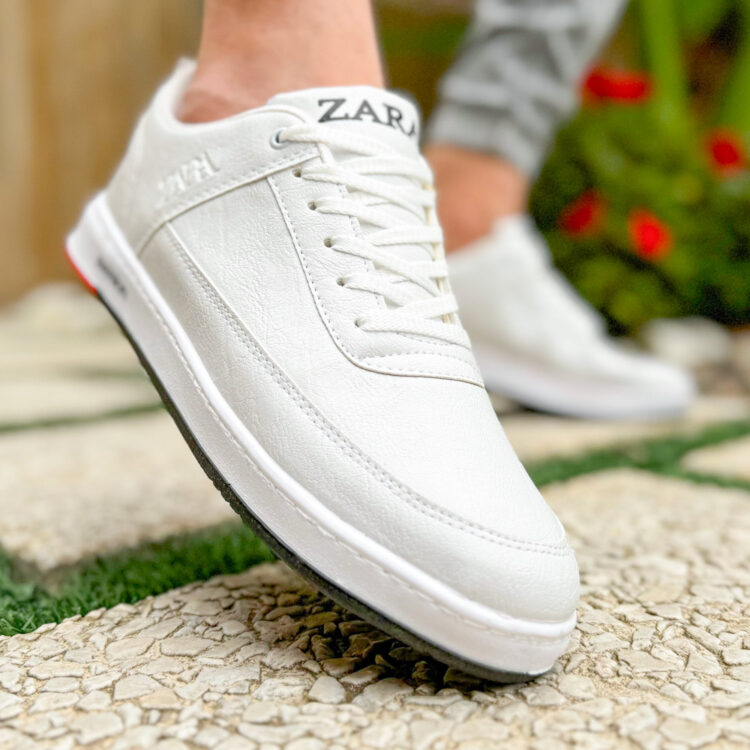 کتانی مردانه زارا سفید کد 23149