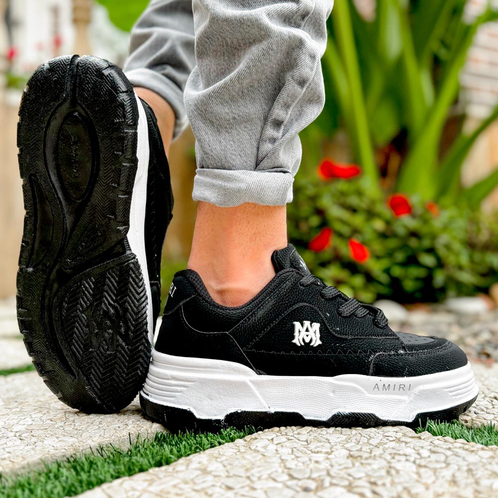 کتانی مردانه امیری مشکی کد 23161