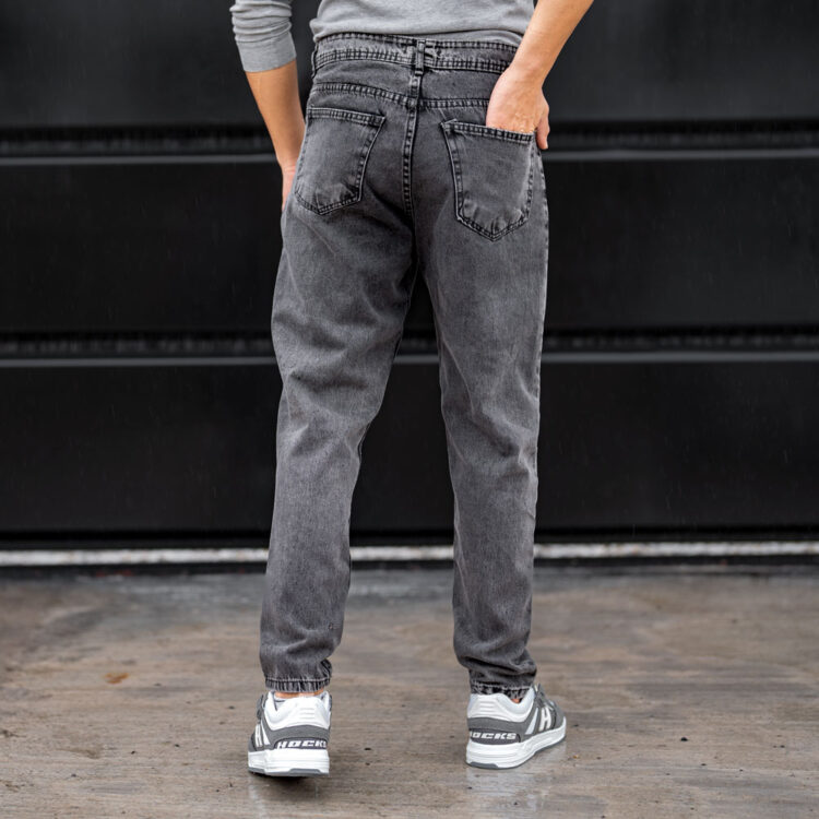 شلوار جین مردانه مام ذغالی کد 23733