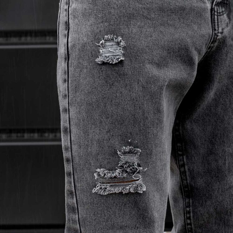 شلوار جین مردانه مام ذغالی کد 23733