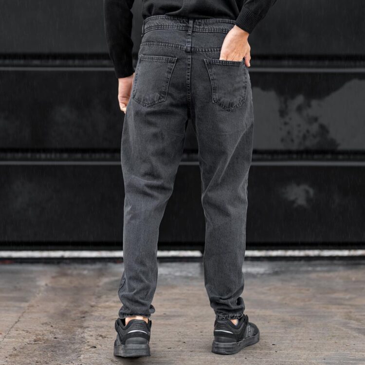 شلوار جین مردانه مام ذغالی کد 23777