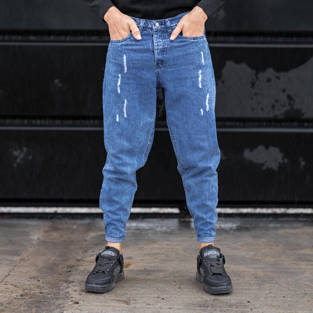 شلوار جین مردانه آبی کد 23671