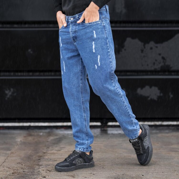 شلوار جین مردانه آبی کد 23671