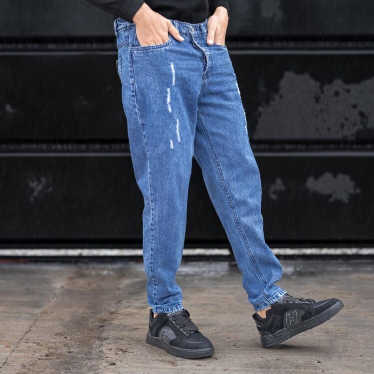 شلوار جین مردانه آبی کد 23671