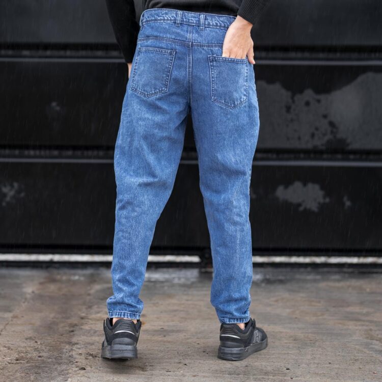 شلوار جین مردانه آبی کد 23671