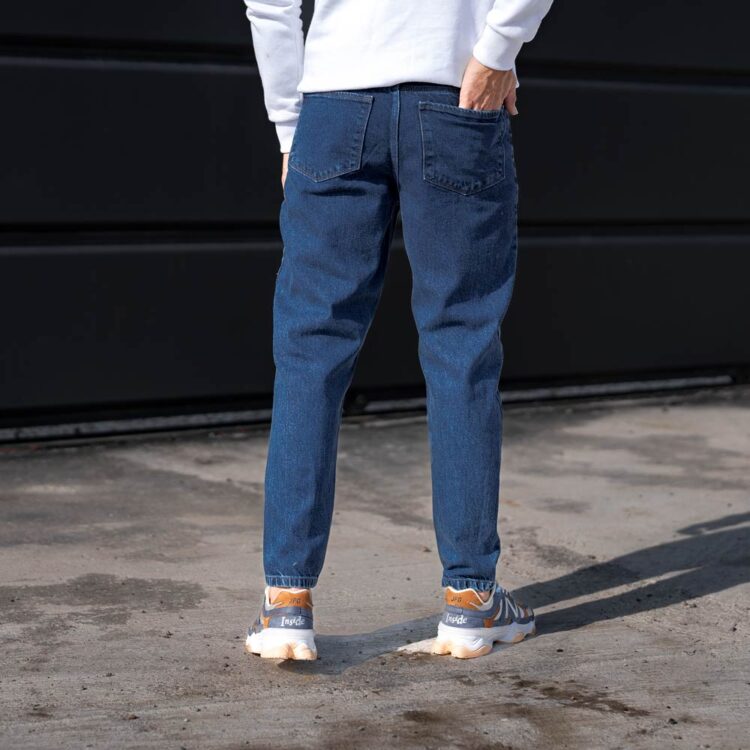 شلوار جین مردانه مام آبی کد 23926