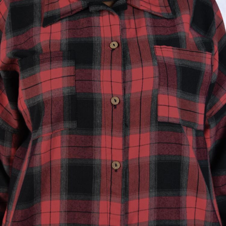 مانتو دخترانه چهارخانه کد 23739