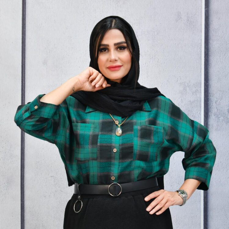 شومیز دخترانه چهارخونه کد 23739