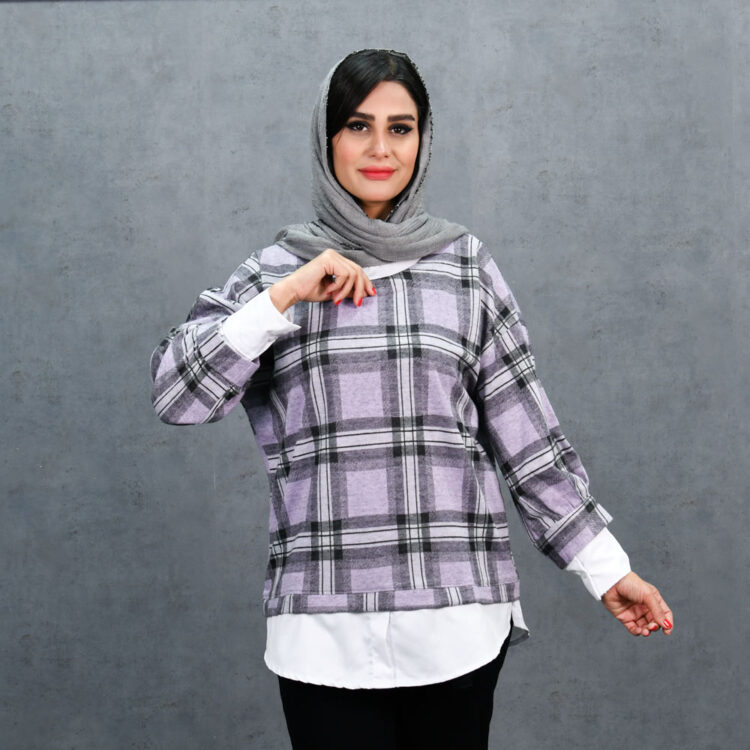 شومیز دخترانه چهارخونه کد 23734
