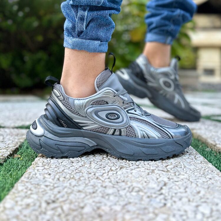 کتانی مردانه OLD ORDER خاکستری کد 23677