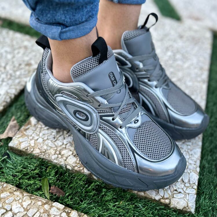 کتانی مردانه OLD ORDER خاکستری کد 23677