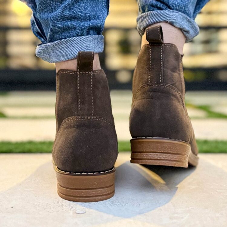 بوت مردانه چلسی قهوه ای کد23317