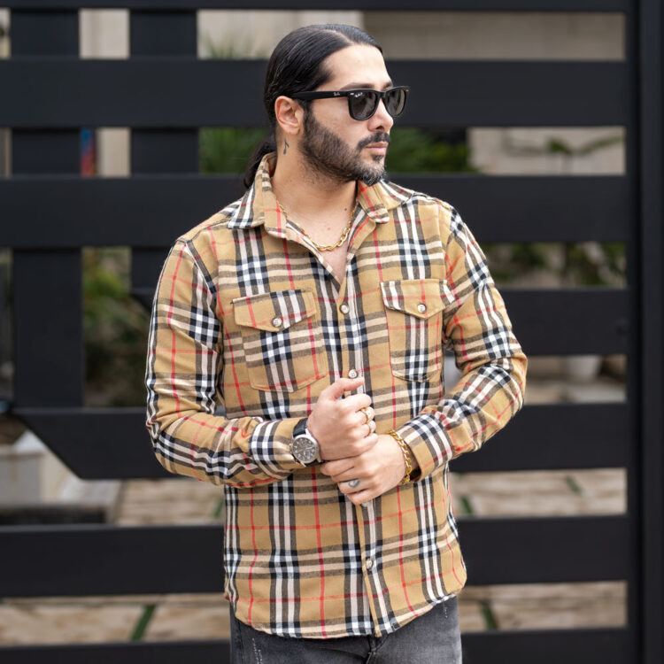 پیراهن مردانه چهار خونه کد 24262