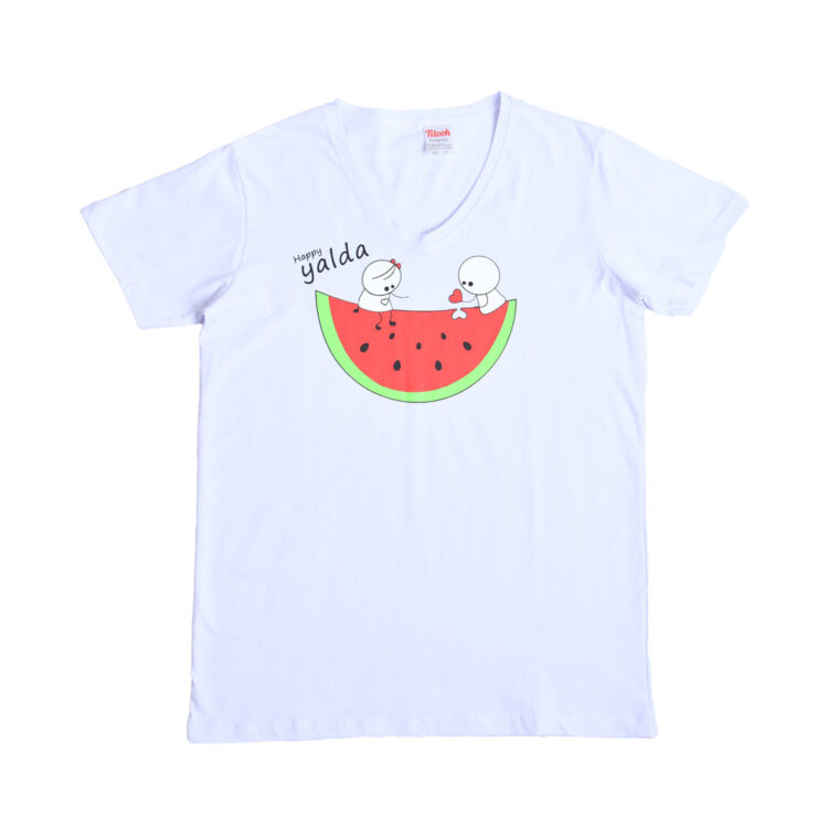 تیشرت دخترانه یلدایی کد 24191