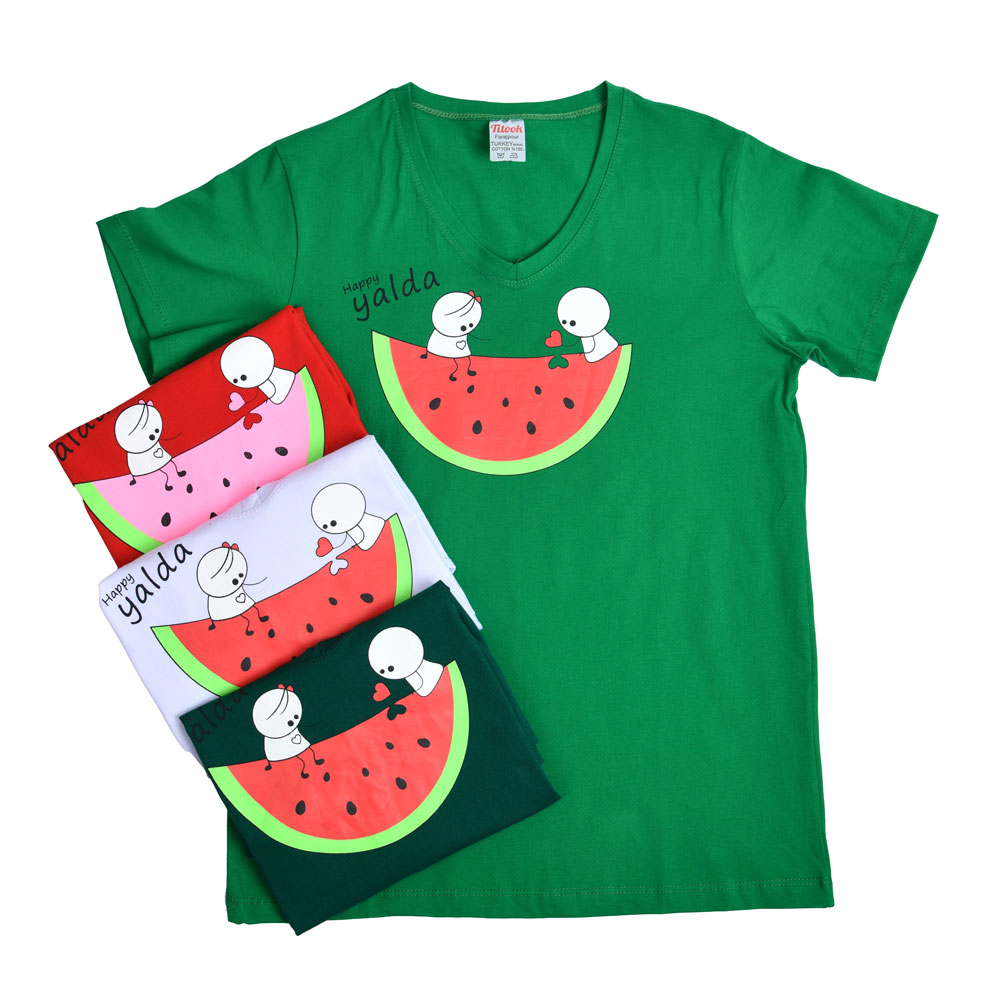 تیشرت دخترانه یلدایی کد 24191