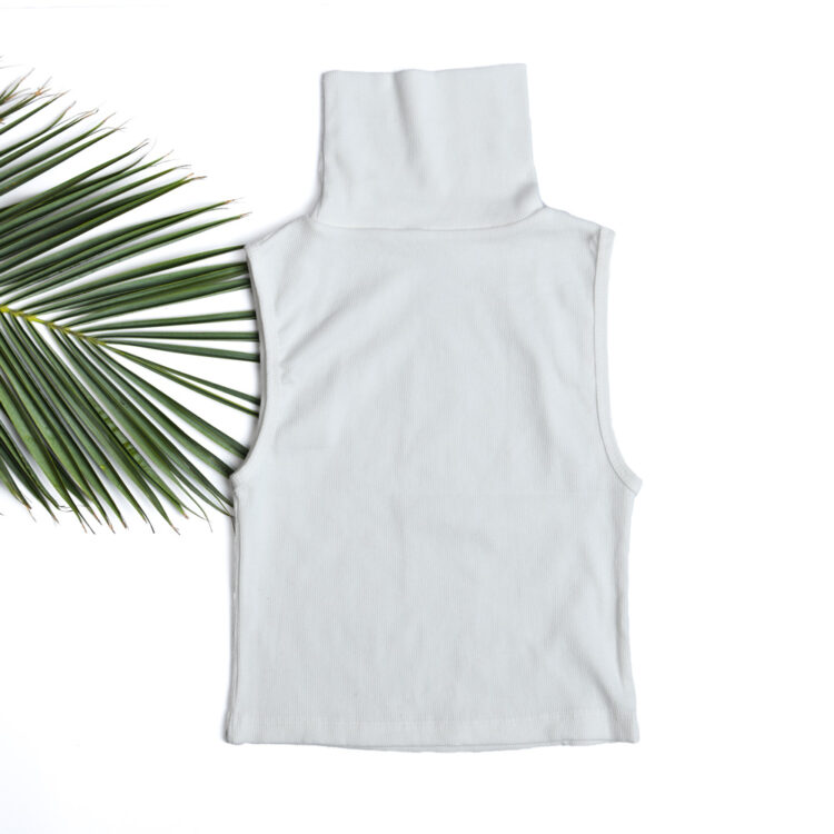 تاپ کراپ یقه اسکی دخترانه کد 24279