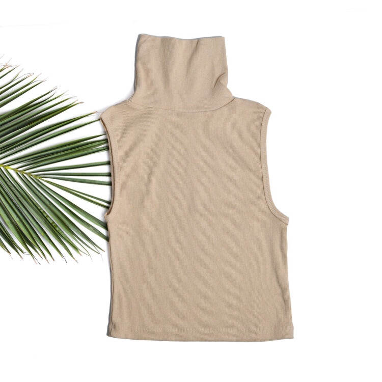 تاپ کراپ یقه اسکی دخترانه کد 24279