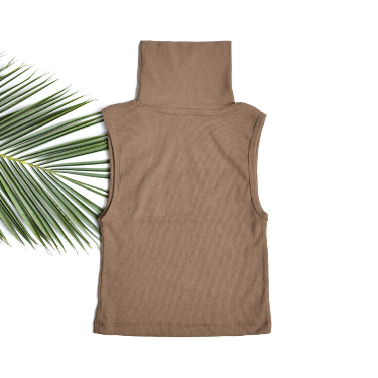 تاپ کراپ یقه اسکی دخترانه کد 24279