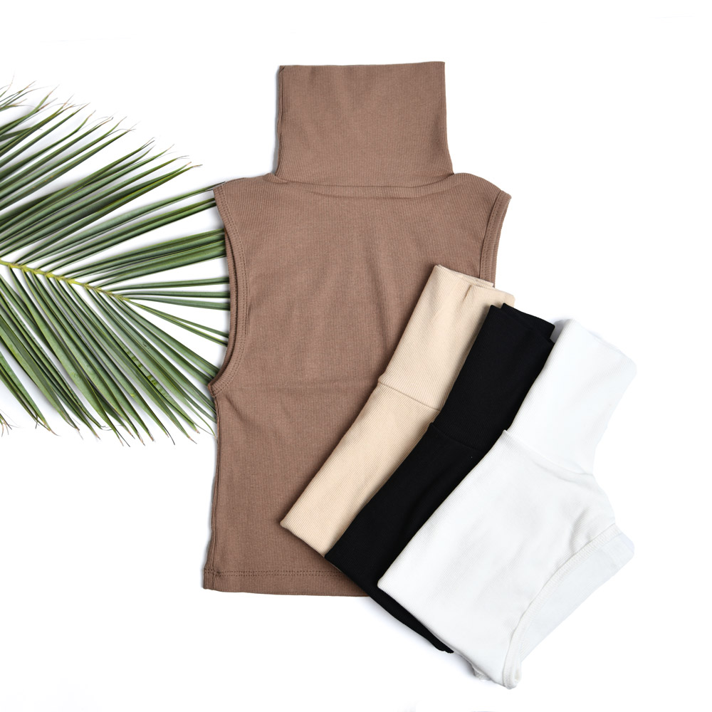 تاپ کراپ یقه اسکی دخترانه کد 24279