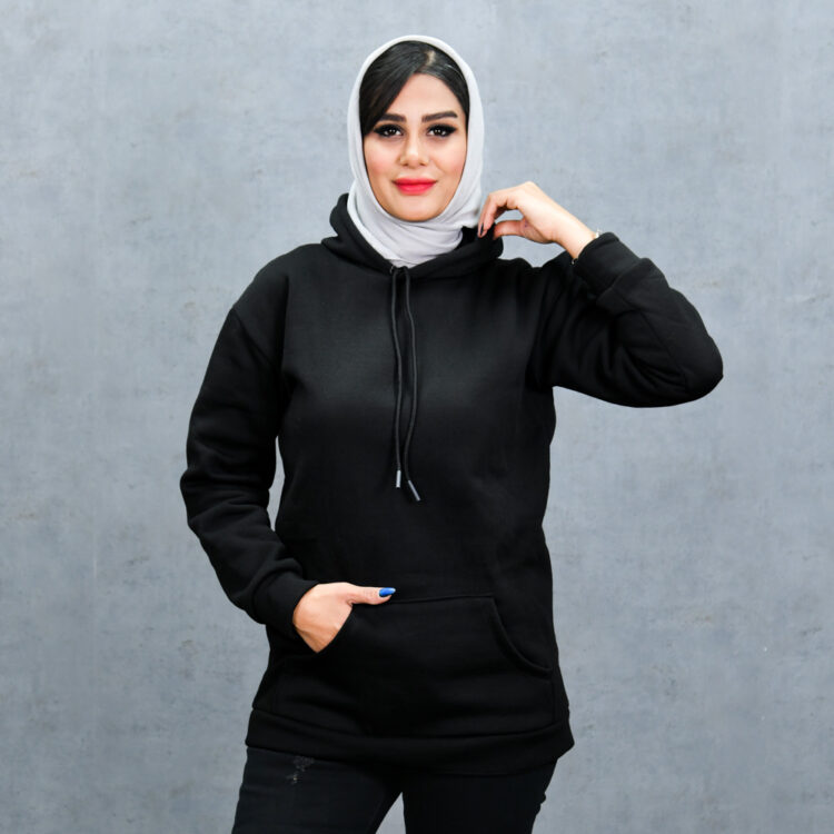 هودی دخترانه مشکی کد 23557
