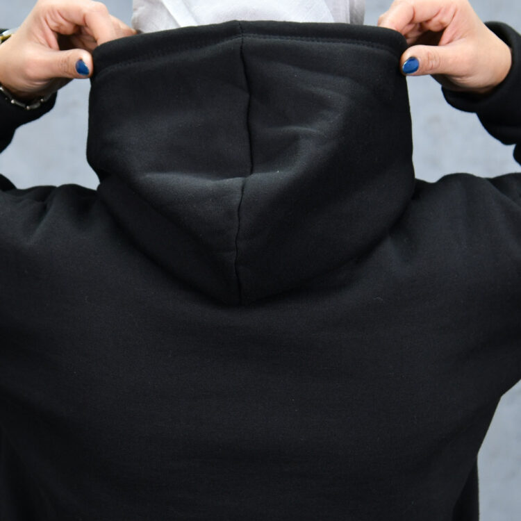 هودی دخترانه مشکی کد 23557