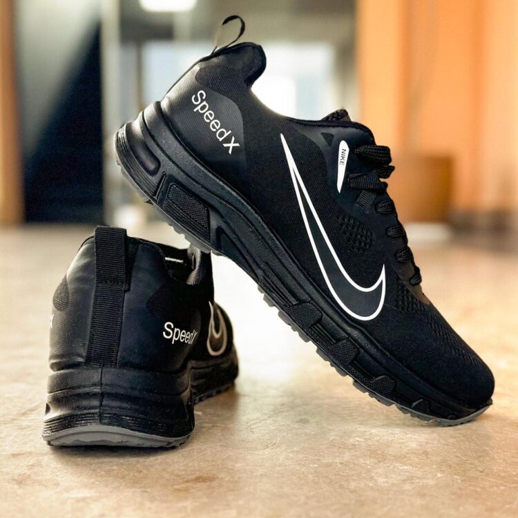 کتانی مردانه سایز بزرگ نایک مشکی کد 24232