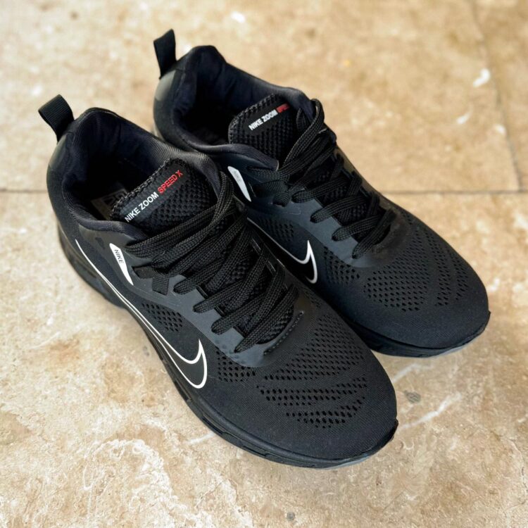 کتانی مردانه سایز بزرگ نایک مشکی کد 24232