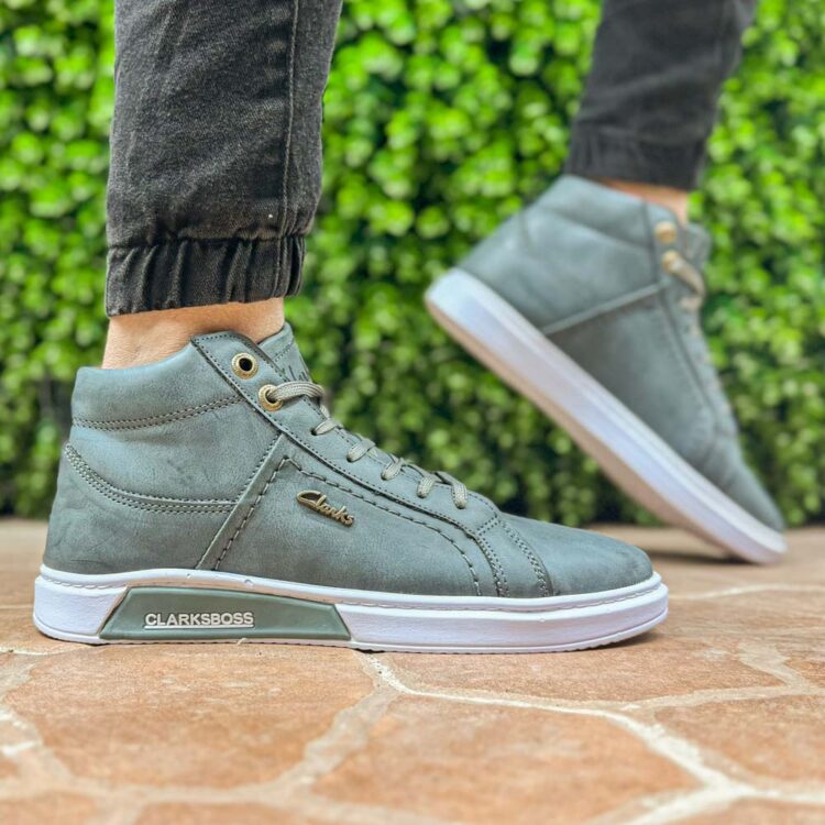 کتانی نیم ساق مردانه کلارک دلفینی کد 24320