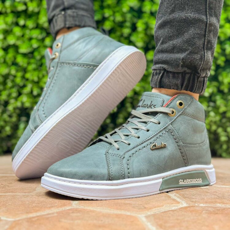 کتانی نیم ساق مردانه کلارک دلفینی کد 24320