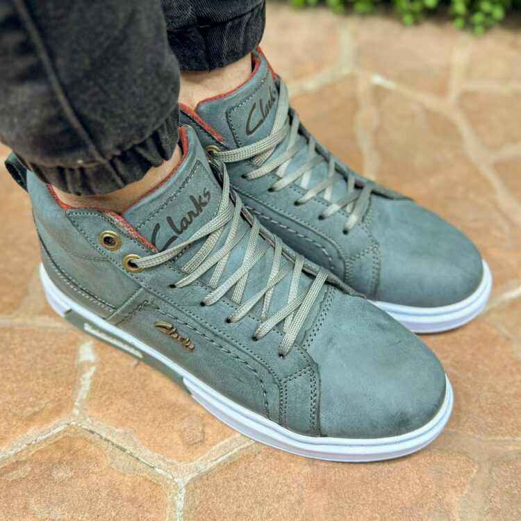 کتانی نیم ساق مردانه کلارک دلفینی کد 24320