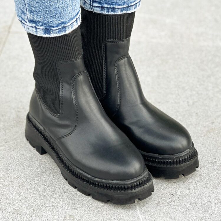 بوت دخترانه مشکی کد 24336