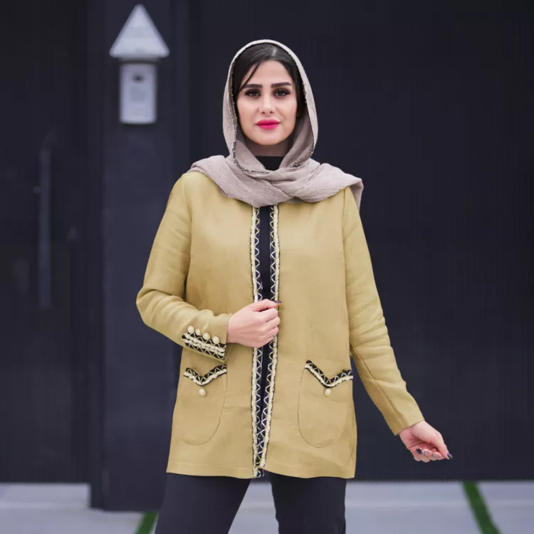 مانتو مغزی دوزی کد 20278