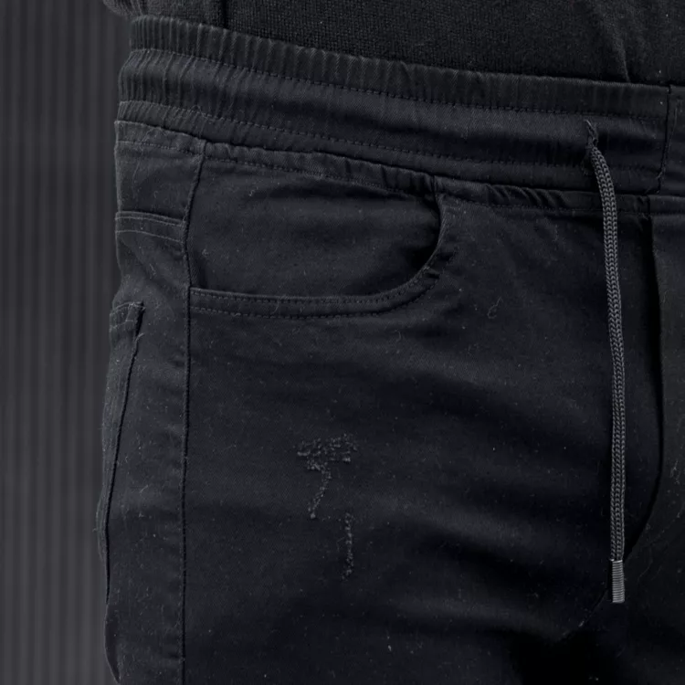 شلوار جین اسلش مردانه مشکی کد 24688