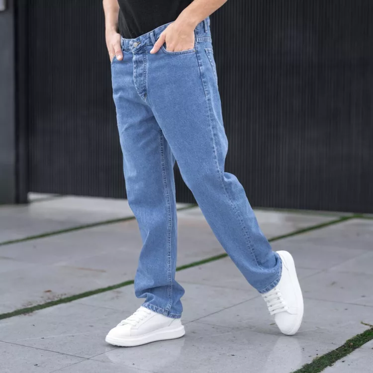 شلوار جین مردانه آبی کد 24684