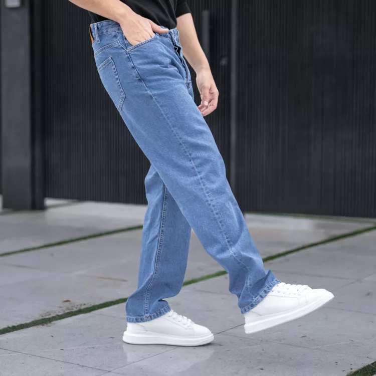 شلوار جین مردانه آبی کد 24684