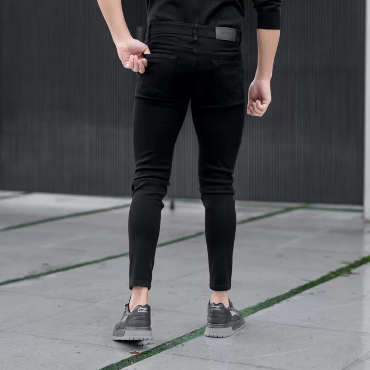 شلوار جین مردانه مشکی کد 24681