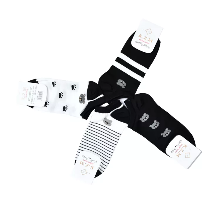 جوراب دخترانه طرح تدی کد 24499