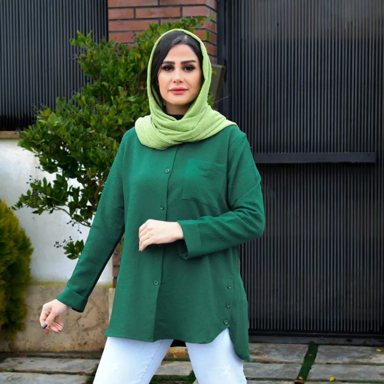 مانتو تک جیب دخترانه کد 22917