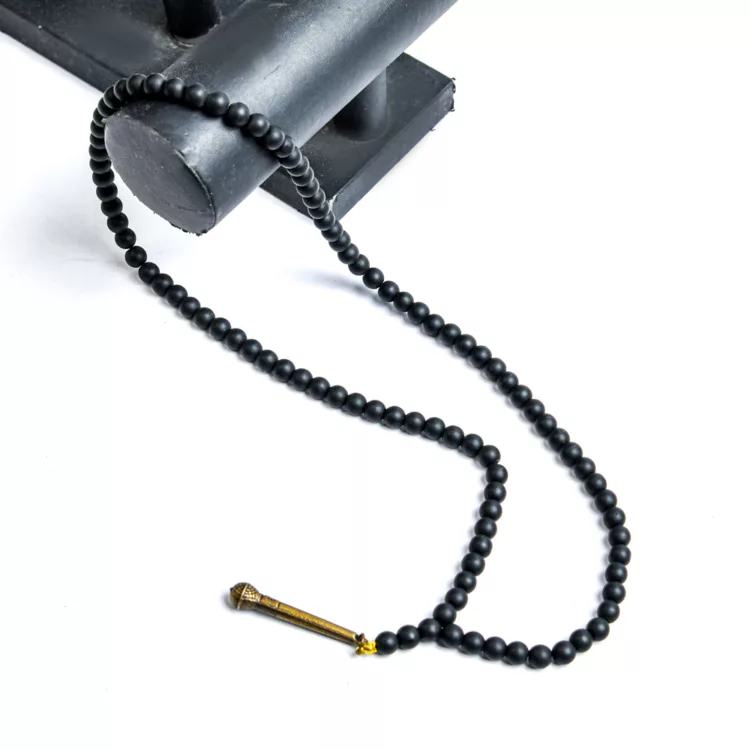 گردنبند سنگی طرح میکروفن کد 8104
