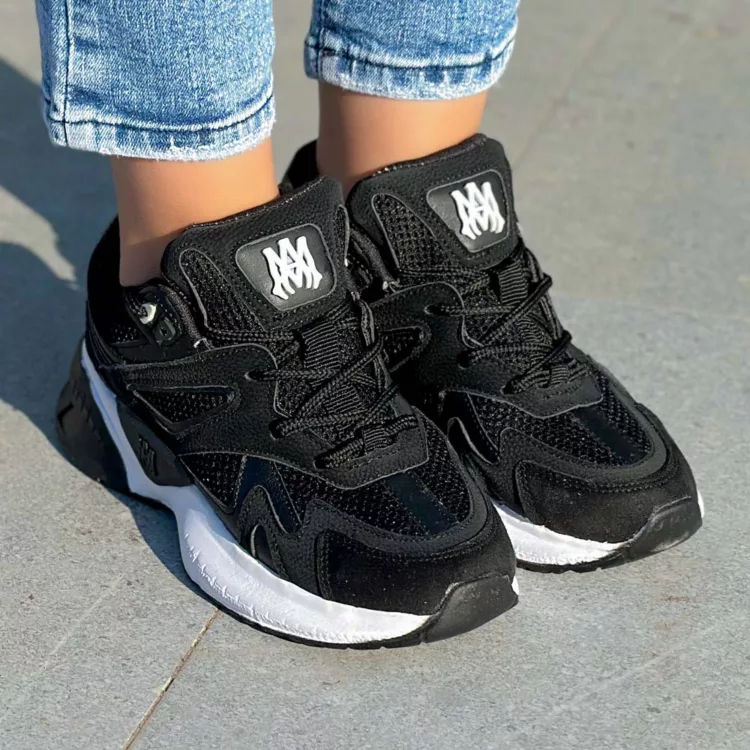 کتانی دخترانه امیری مشکی کد 24640