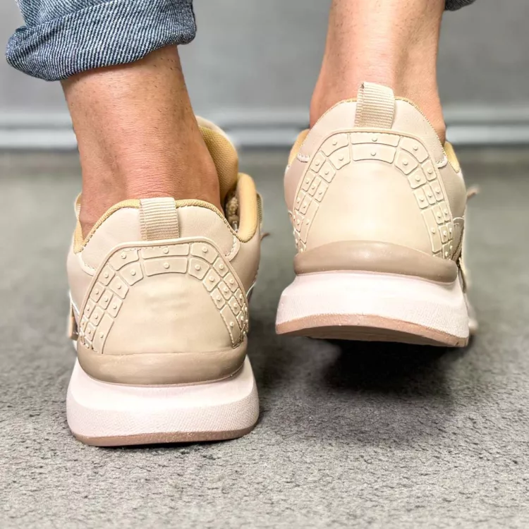 کتانی مردانه DIHENG کرم کد 24647