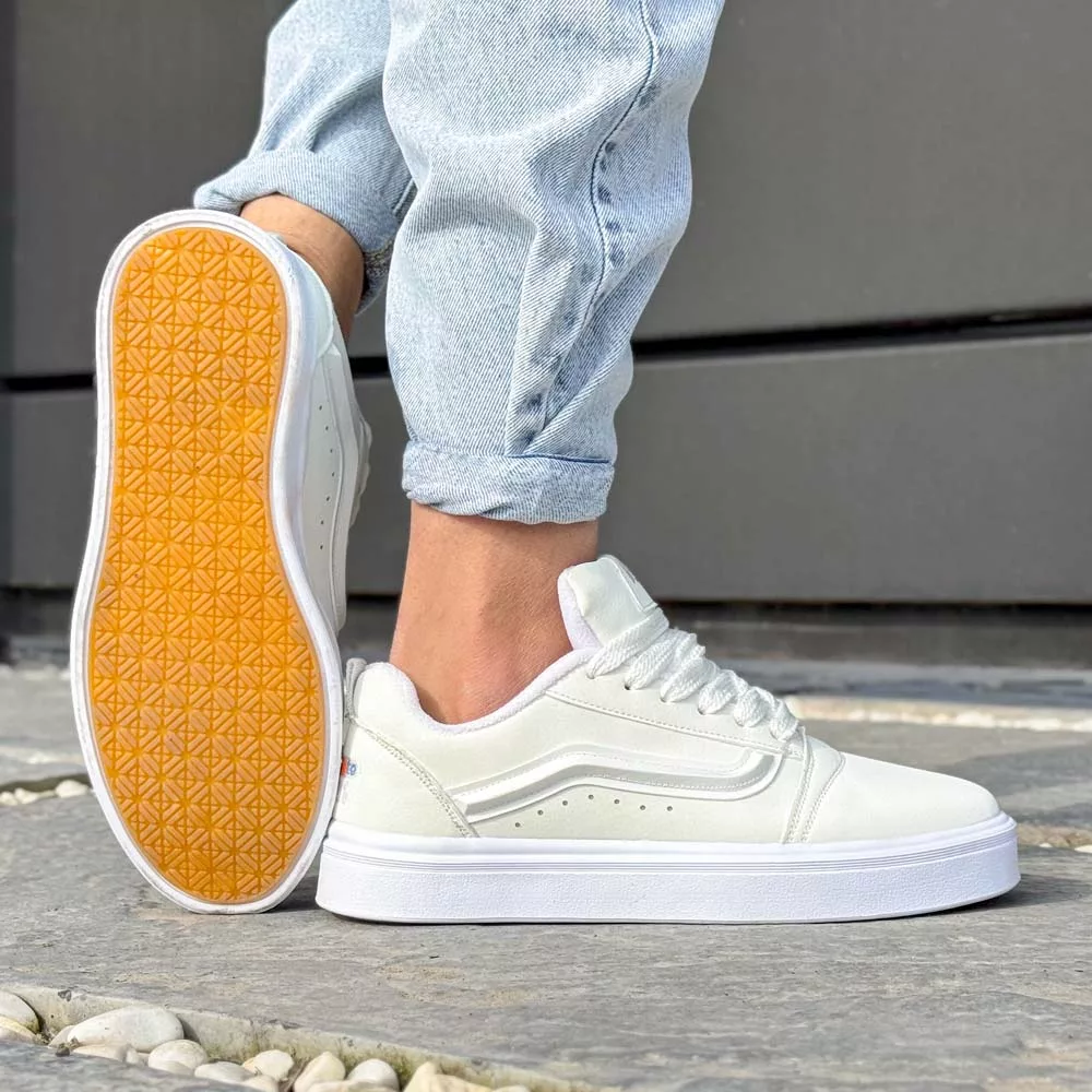 کتانی مردانه ونس سفید کد 24765