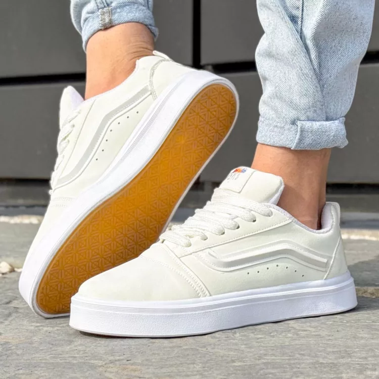 کتانی مردانه ونس سفید کد 24765