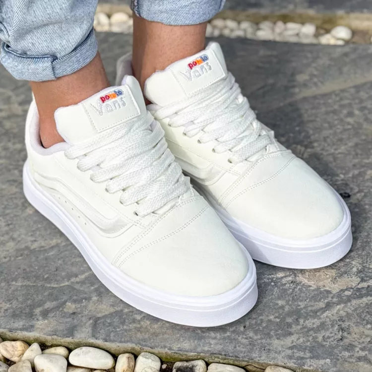 کتانی مردانه ونس سفید کد 24765