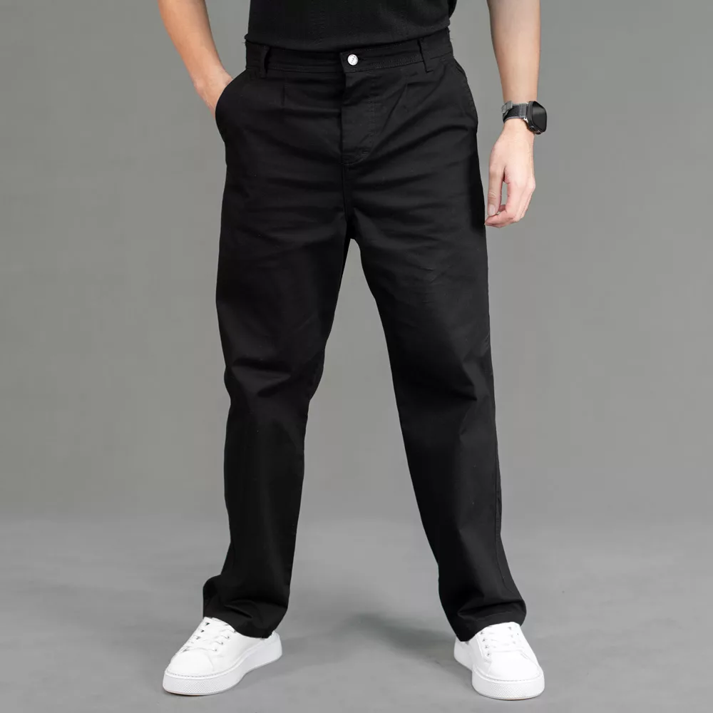 شلوار جین مردانه بگ مشکی کد 23754