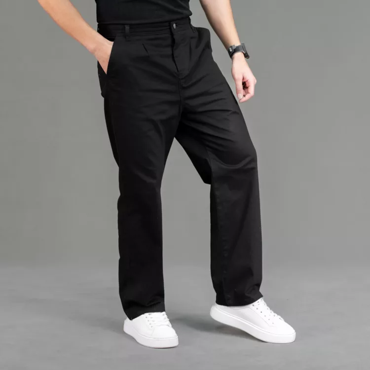 شلوار جین مردانه بگ مشکی کد 23754