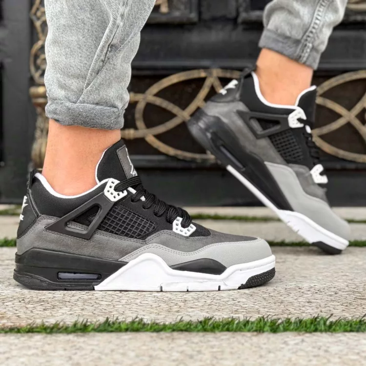 کتانی مردانه نایک ایر جردن 4 مشکی کد 24892