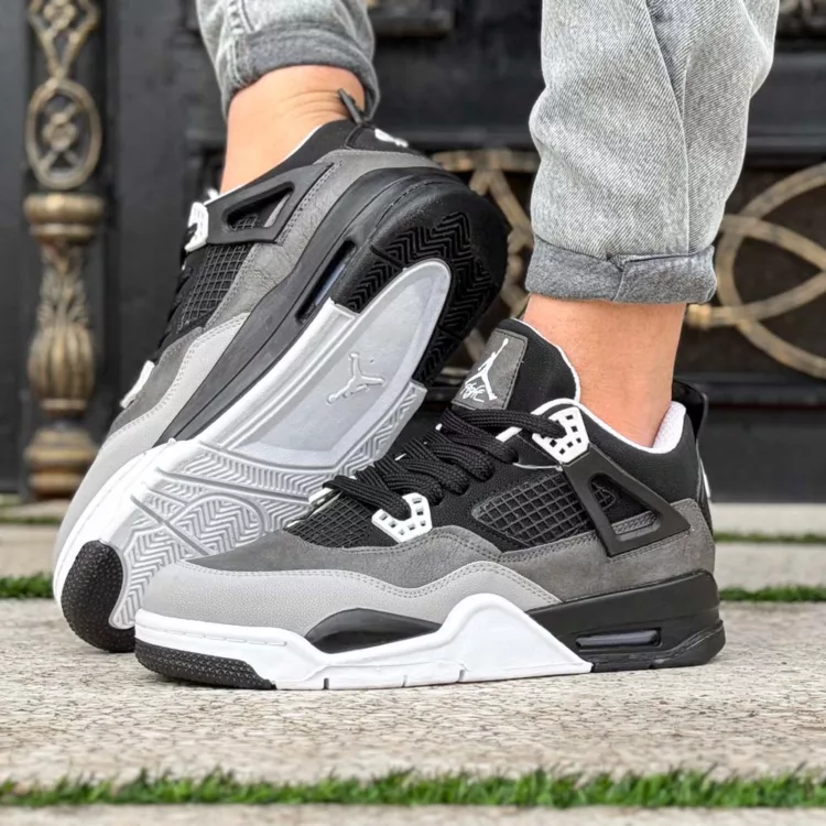 کتانی مردانه نایک ایر جردن 4 مشکی کد 24892